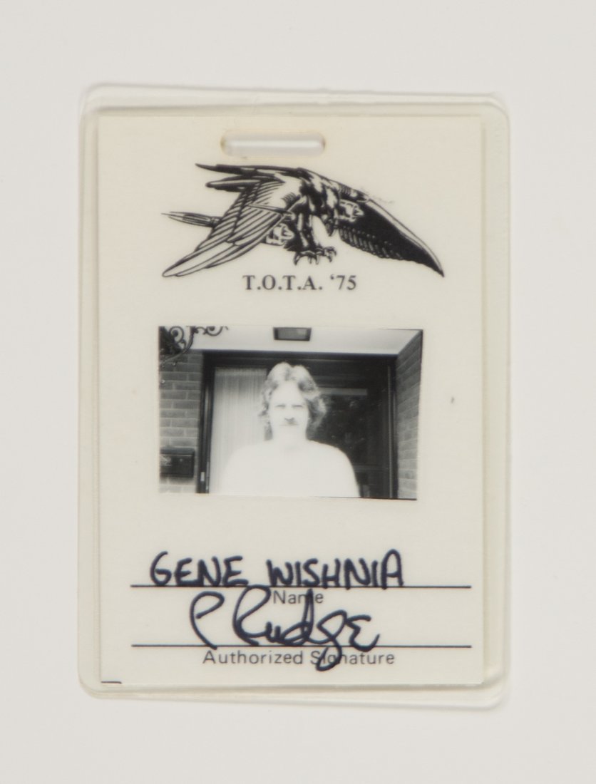 1975 Rolling Stones Tour Laminated Crew Staff Pass (1 of 2)