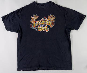 1986 Grateful Dead Chinese New Year T Shirt SIZE XL: This Official GDP vintage, cotton T-Shirt was produced for The Grateful Dead's Chinese New Years celebration in 1986. The designs on both front and back were created by David Forslund, with the