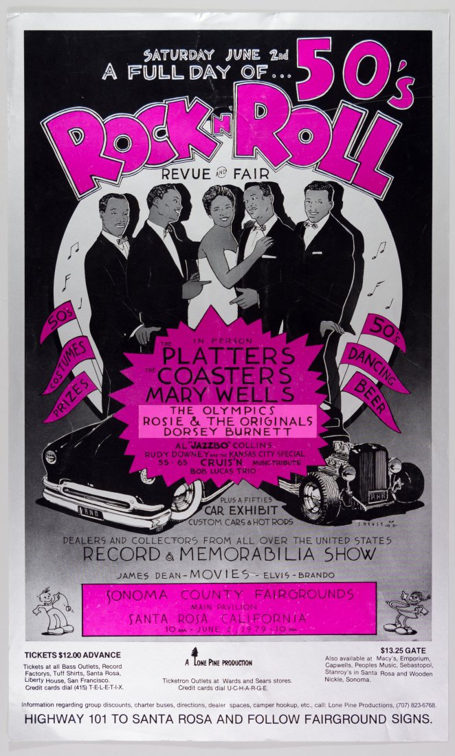 1979 Stanley Mouse 50s Rock 'n' Roll Fair Event Poster (1 of 2)