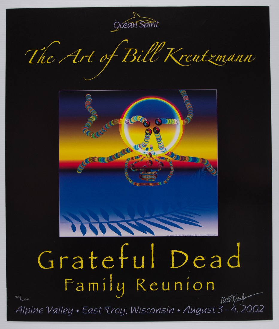 2002 The Art of Bill Kreutzmann LE Poster SIGNED (1 of 2)