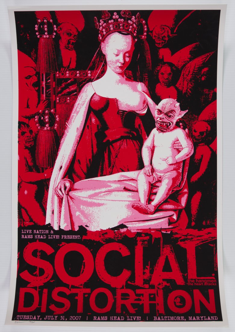 2007 Social Distortion Balt LE Poster SIGNED Slater (1 of 1)