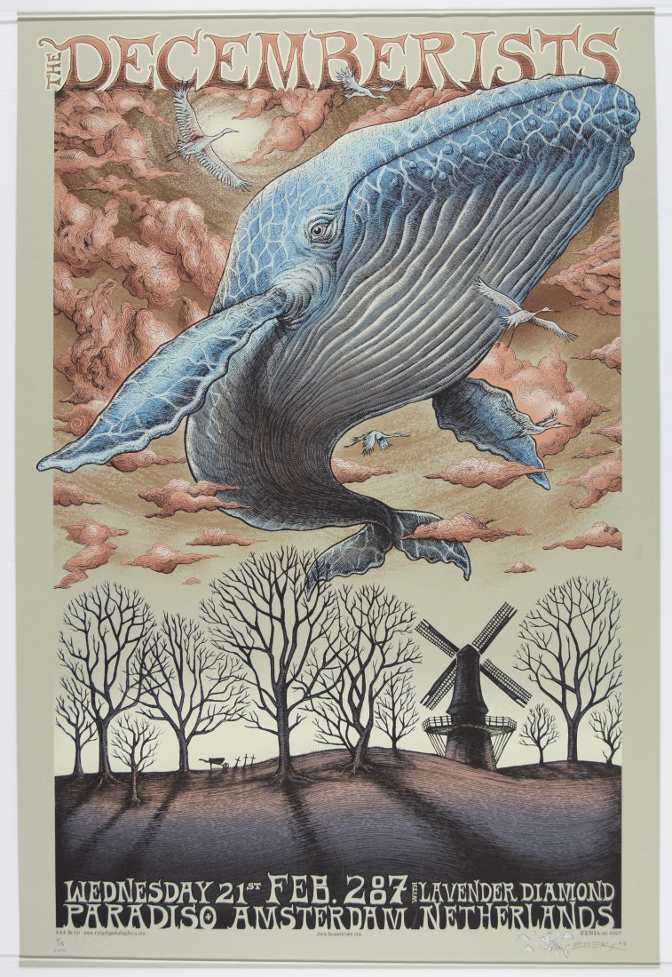 2007 The Decemberists Paradiso LE Poster SIGNED EMEK (1 of 1)