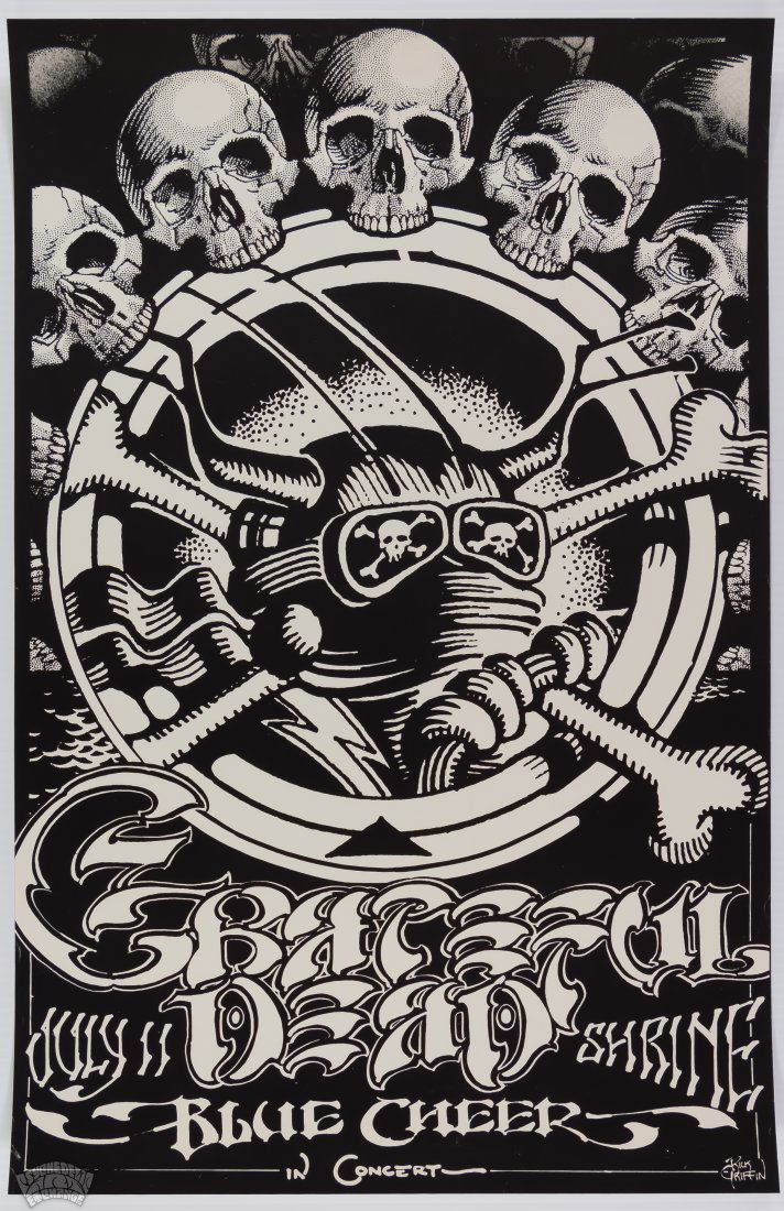 Grab Bag of 2 Black and White Grateful Dead Posters (1 of 4)