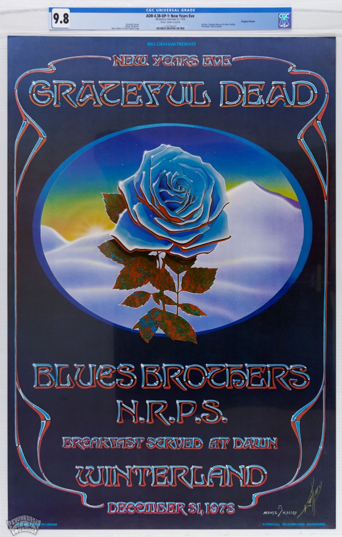 1978 AOR-4.38 Grateful Dead Winterland SIGNED CGC 9.8 (1 of 1)