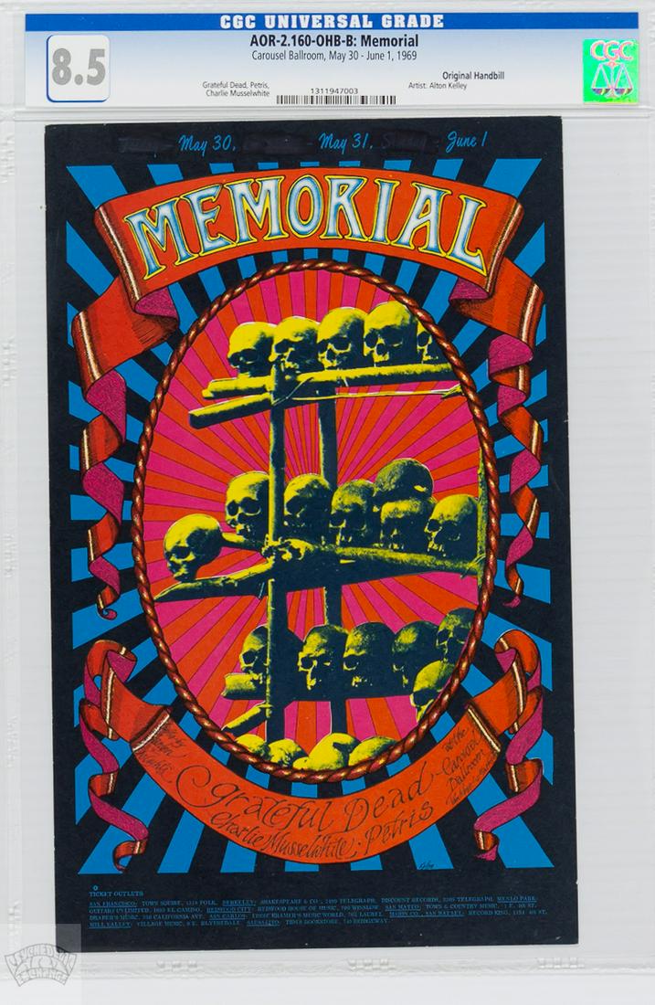 1968 AOR-2.160 Grateful Dead Fillmore Handbill CGC 8.5 (1 of 1)
