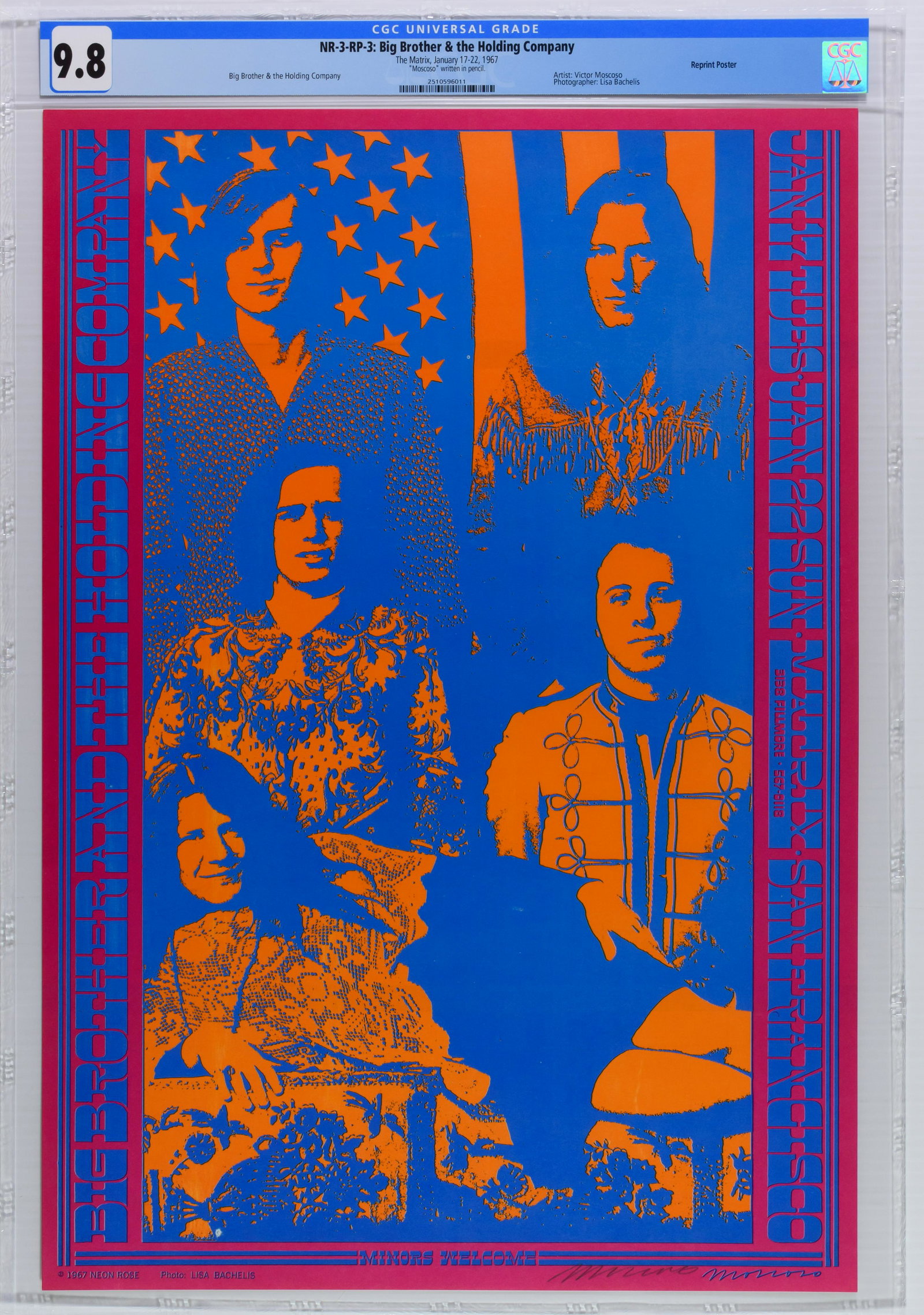 1967 NR-3 Big Brother The Matrix Poster CGC 9.8 (1 of 1)