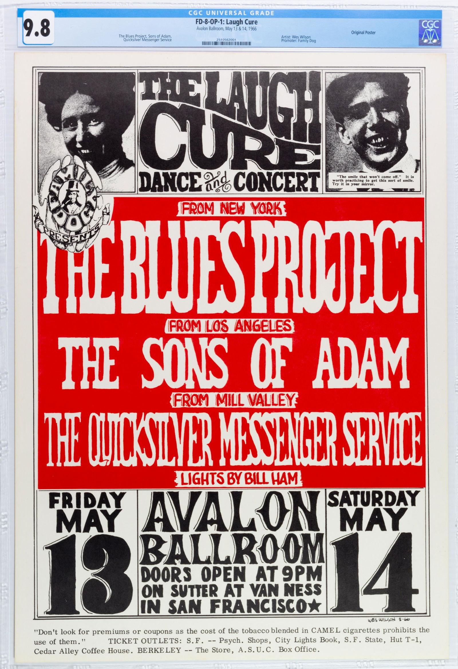1966 FD-8 Blues Project Avalon Poster CGC 9.8 (1 of 2)