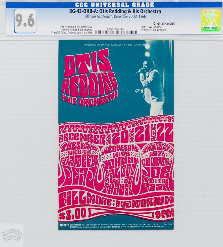 1966 BG-43 Grateful Dead Fillmore Handbill CGC 9.6 (1 of 1)