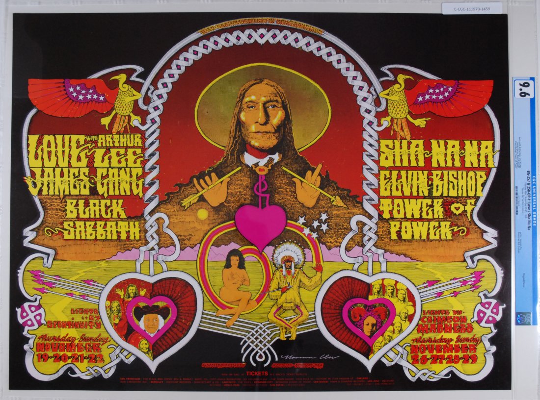 1970 BG-257/258 Love Fillmore Poster CGC 9.6 SIGNED (1 of 1)