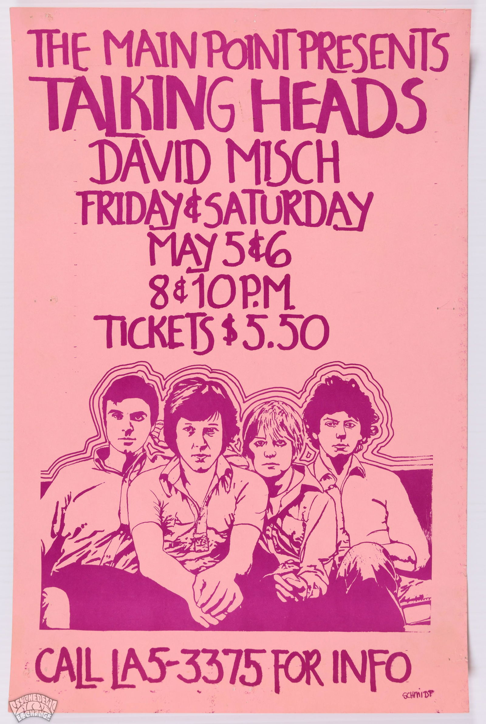 1978 Talking Heads Main Point Poster (1 of 2)