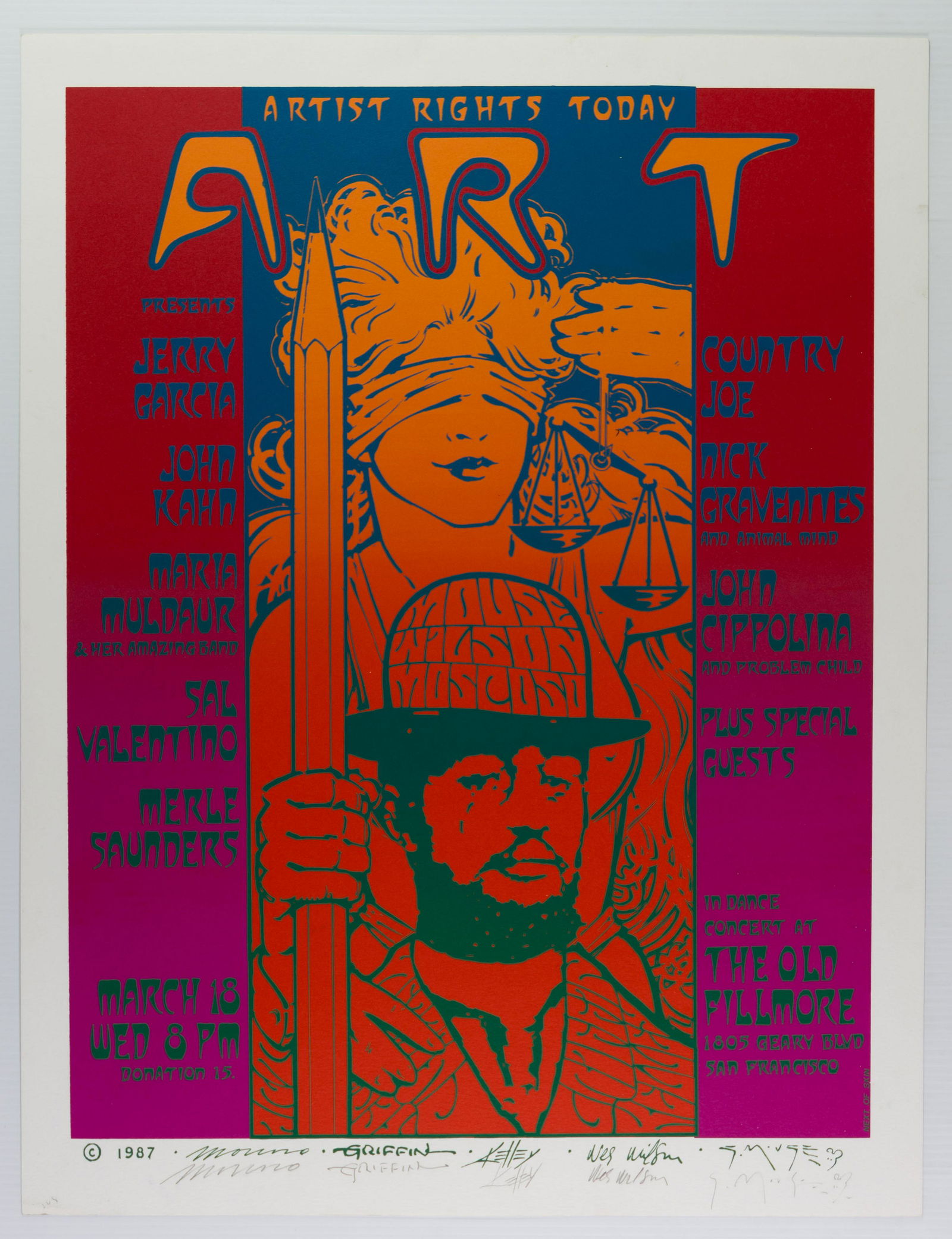 1987 A.R.T. Garcia + Signed Big 5 Lmt Ed Poster (1 of 2)