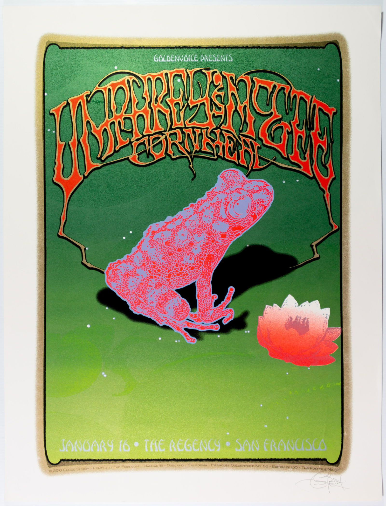 2010 Sperry Umphreys Mcgee The Regency LE Poster SIGNED (1 of 1)