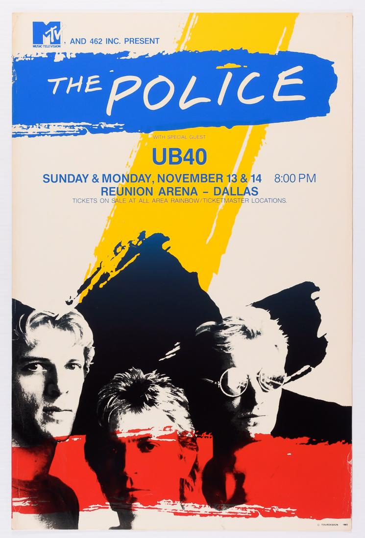 1983 The Police Reunion Arena Poster (1 of 1)