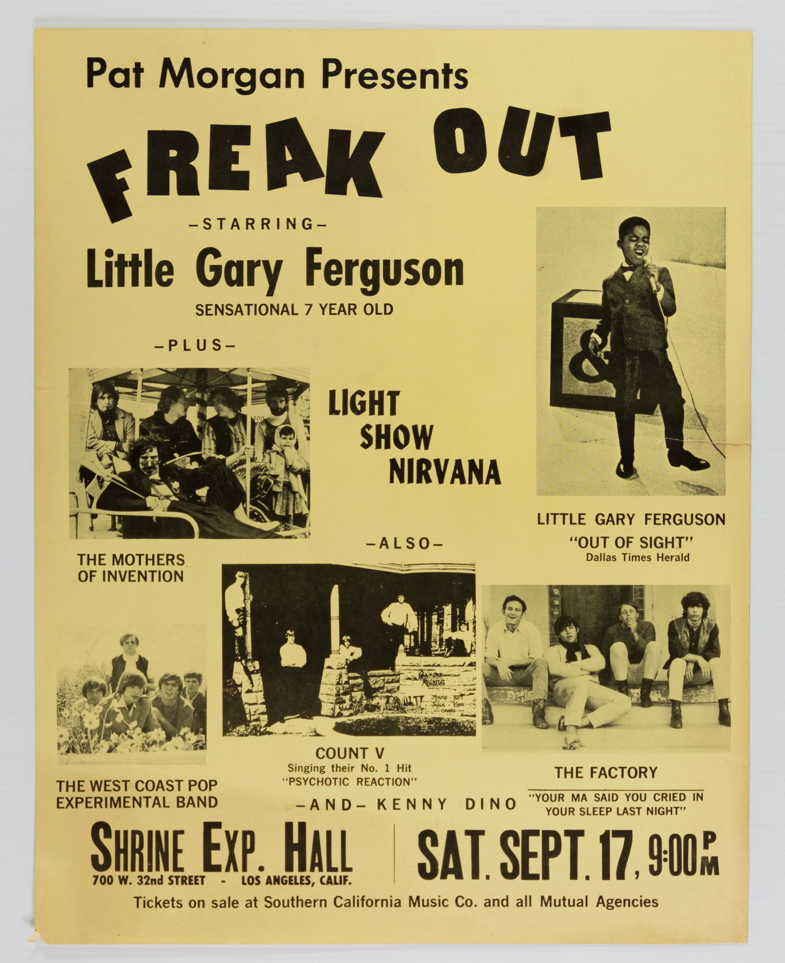 1966 The Freak Out Shrine Exhibition Hall Poster (1 of 2)