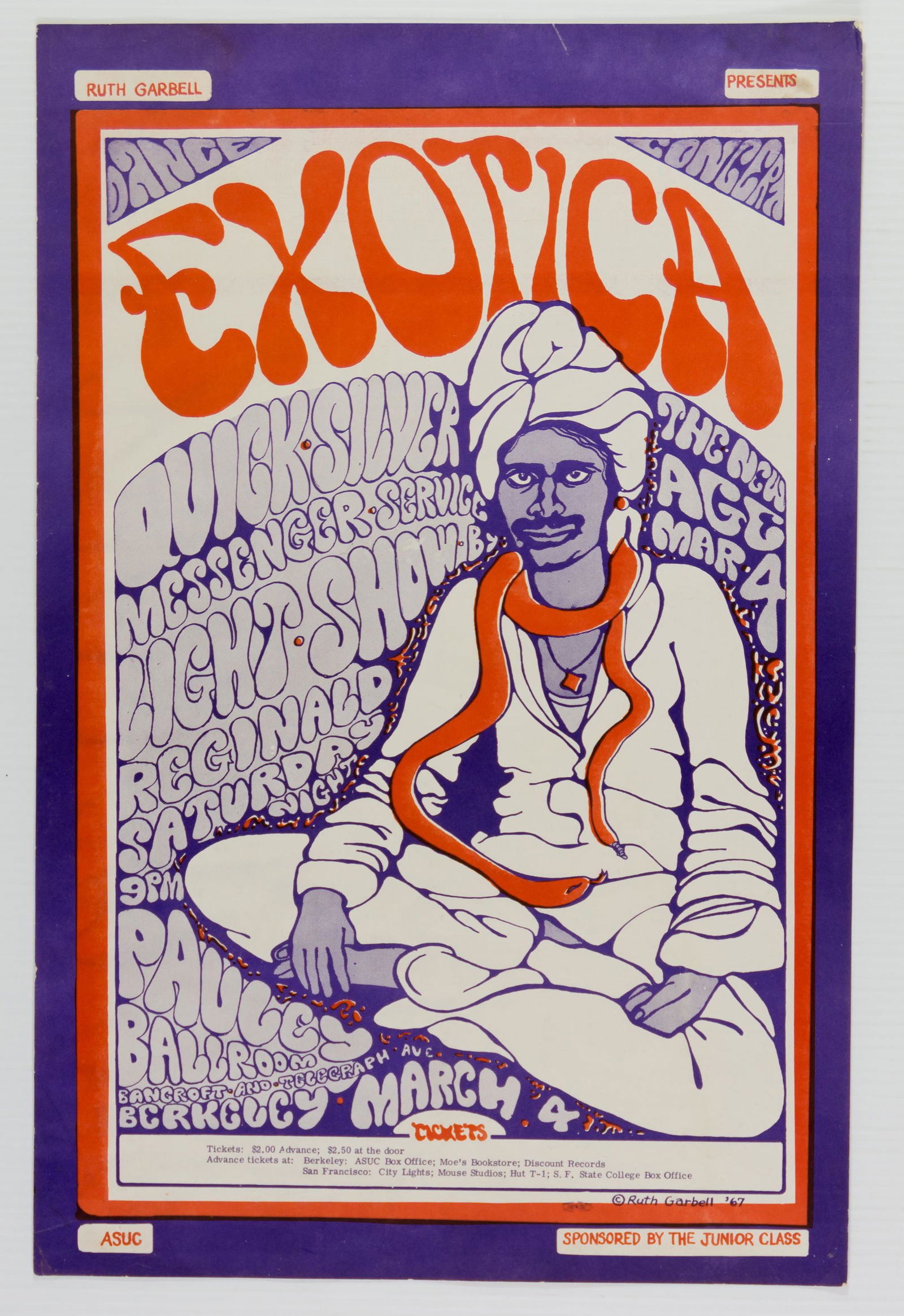 1967 EXOTICA Quicksilver Pauley Ballroom Poster (1 of 2)