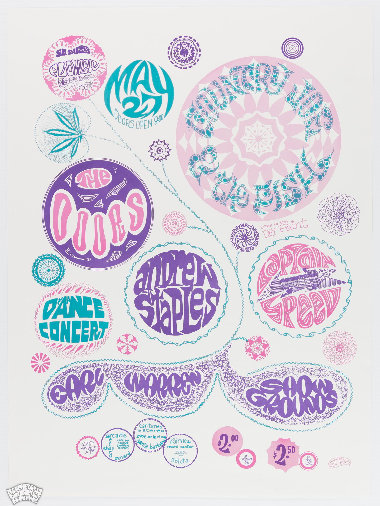 1967 The Doors Earl Warren Poster (1 of 1)