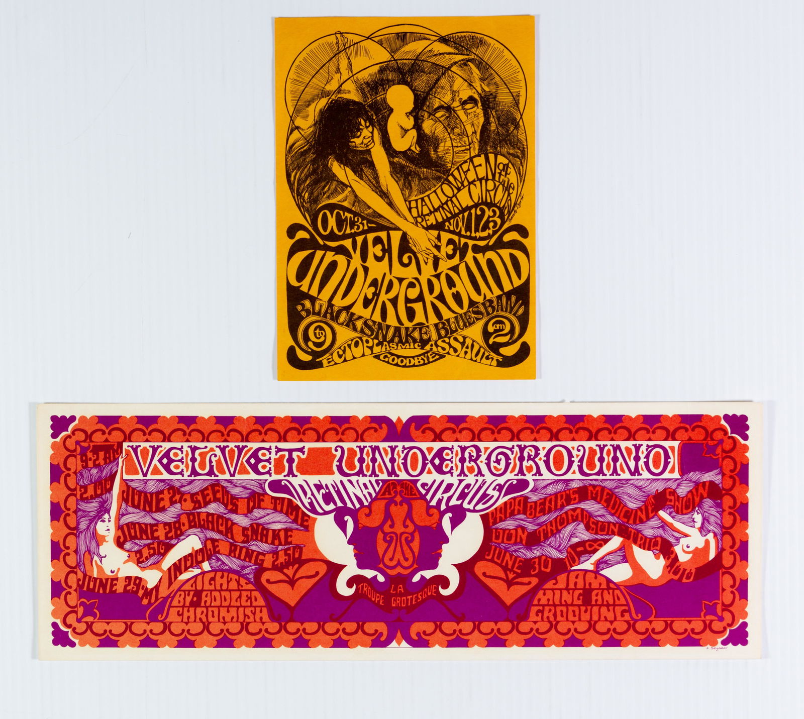 1968 Collection of 2 Retinal Circus Handbills (1 of 2)
