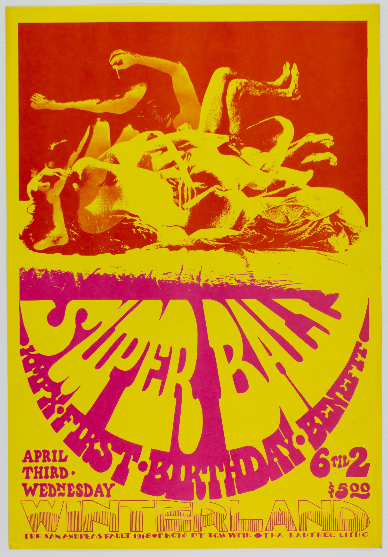 1968 Superball Grateful Dead Winterland Poster (1 of 1)