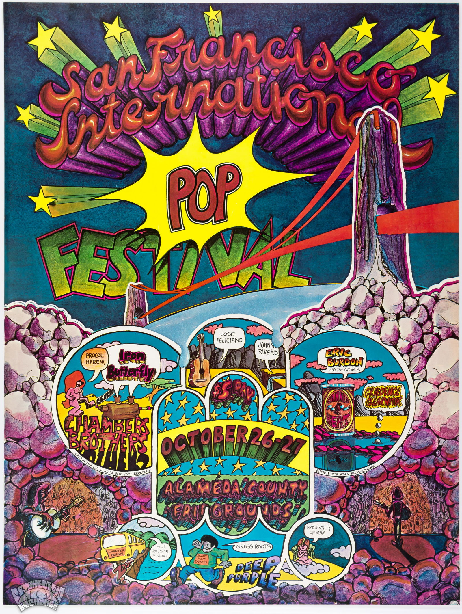 1968 San Francisco Int'l Pop Festival Poster (1 of 1)