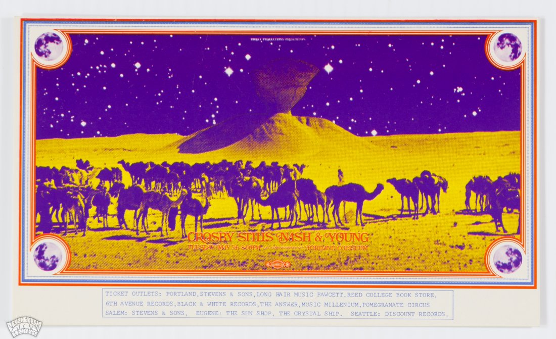 1970 CSNY Portland Coliseum RARE Handbill (1 of 1)