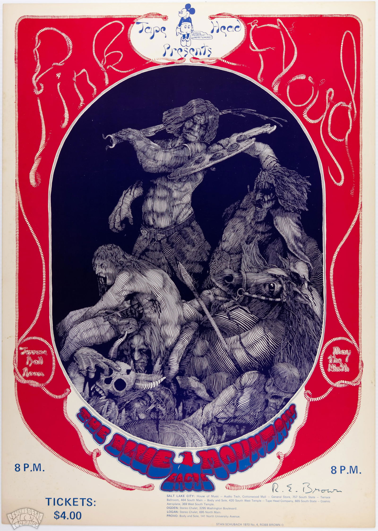 1970 Pink Floyd Terrace Ballroom SIGNED Poster (1 of 2)