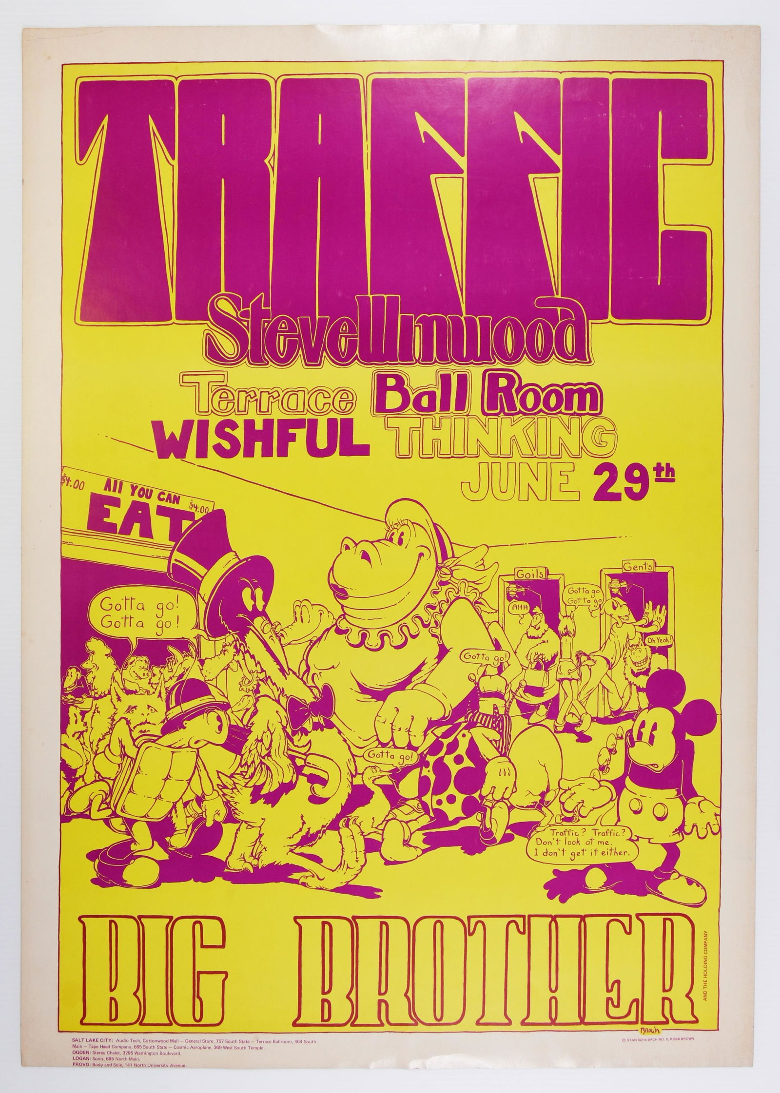 1970 Traffic Big Brother Terrace Ballroom Poster (1 of 2)