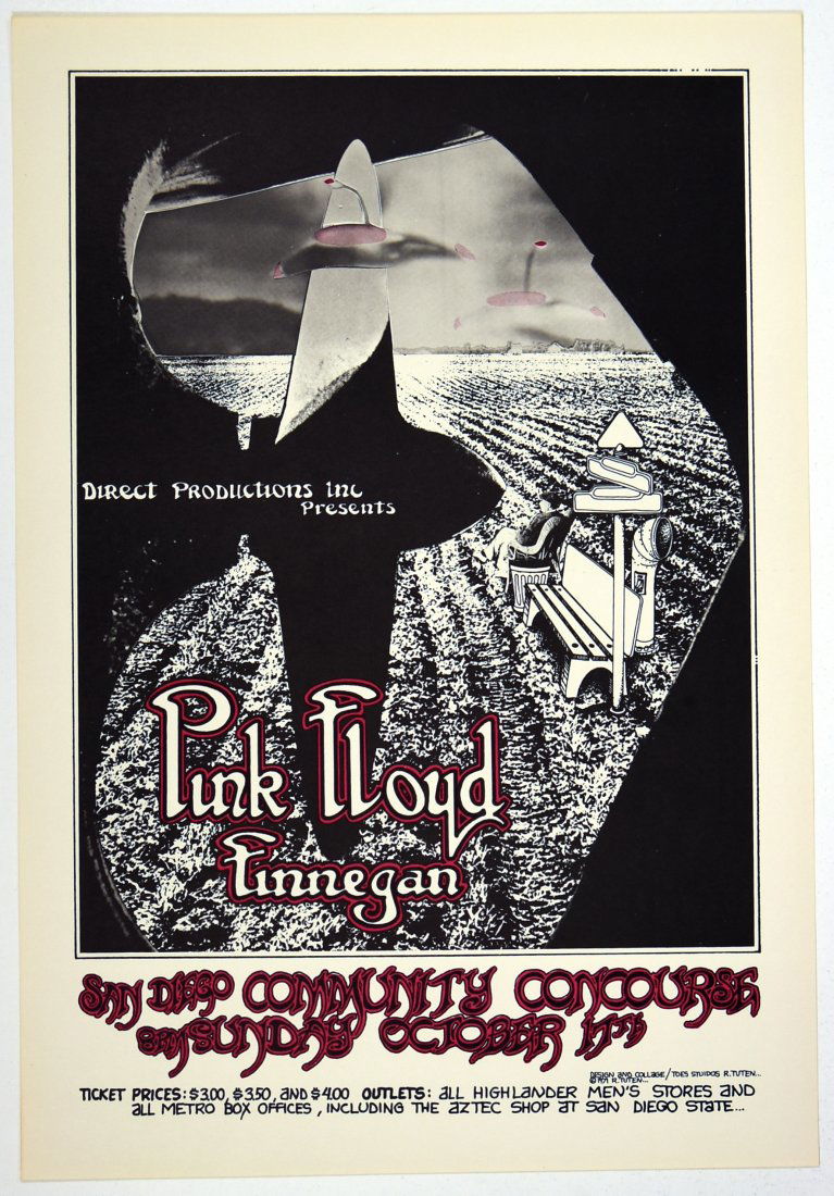 1971 Pink Floyd San Diego Poster (1 of 1)