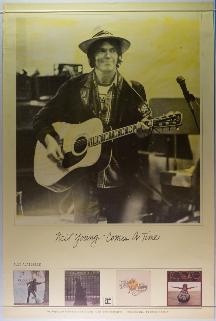 1978 Neil Young Comes A Time Promo Poster (1 of 1)