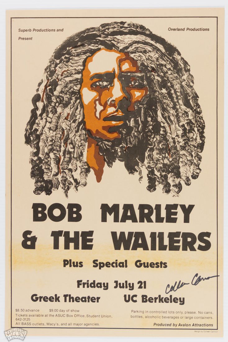 1978 Bob Marley Greek Theater Signed Proof Poster (1 of 1)