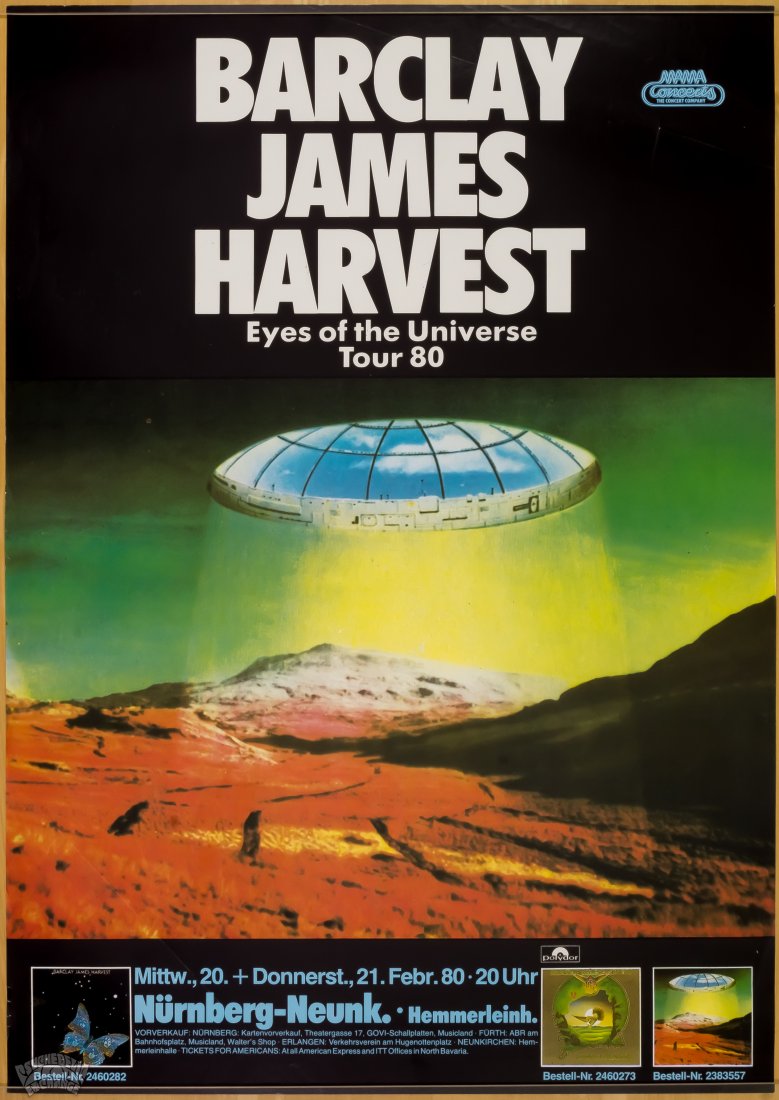 1980 Barclay James Harvest Nurnberg-Neunk Poster (1 of 2)