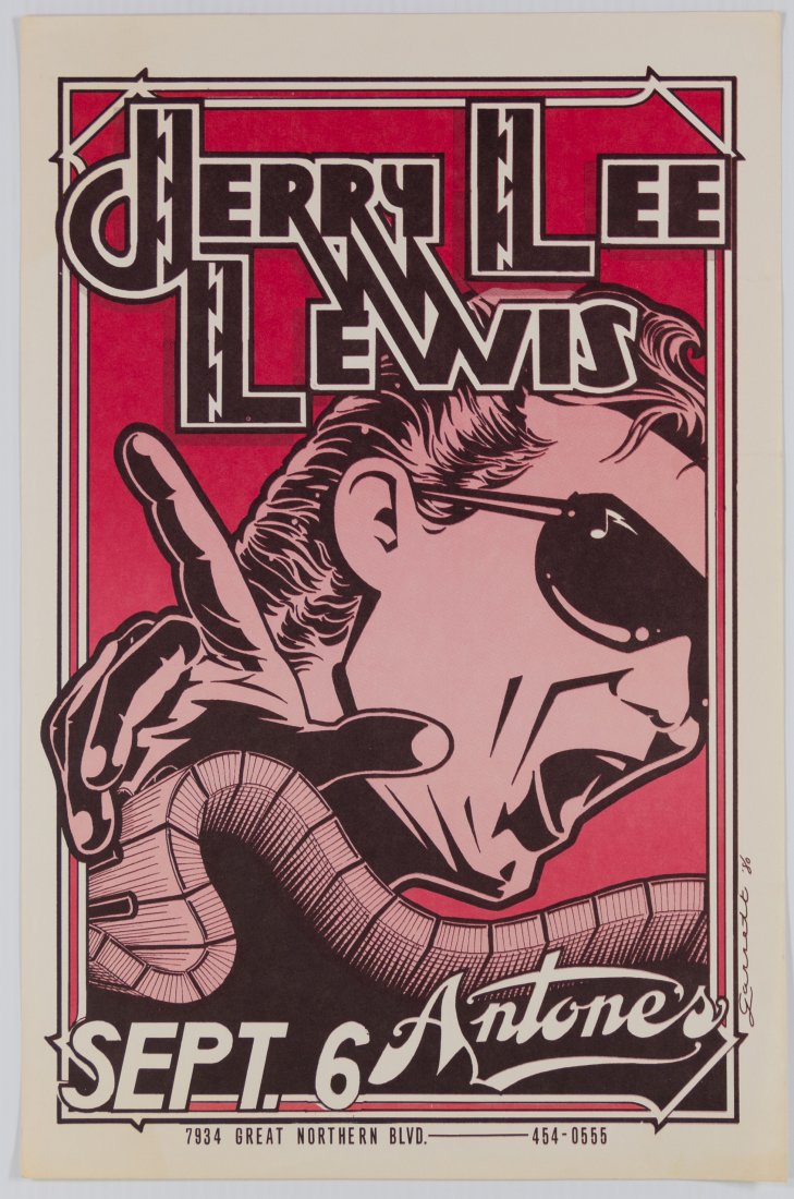 1980 Jerry Lee Lewis Antone's Poster (1 of 2)