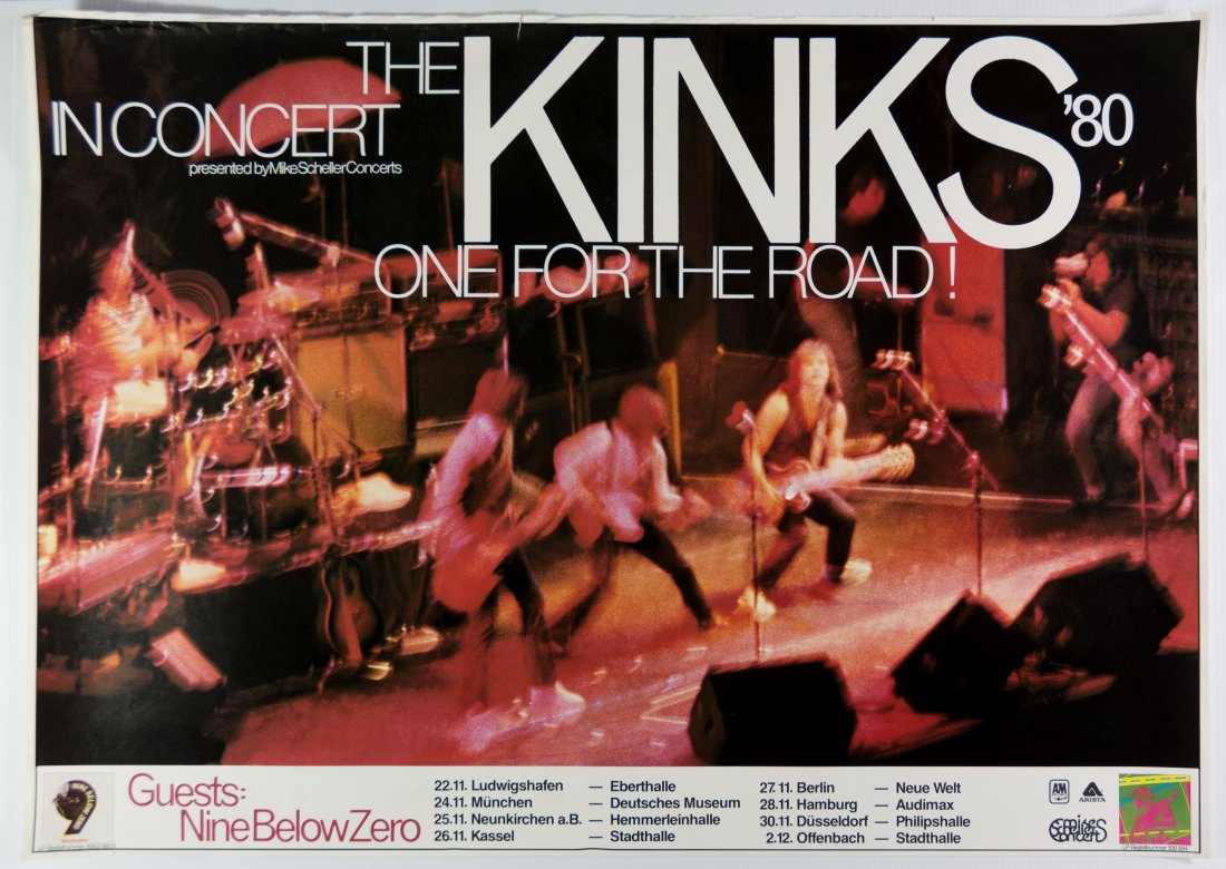 1980 The Kinks Germany Concert Poster (1 of 1)