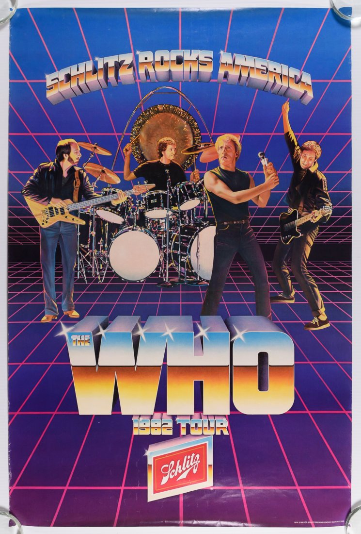 1982 The Who Schlitz Rocks America Poster (1 of 1)