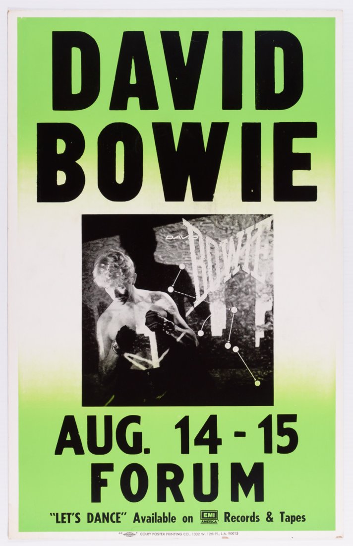 1983 David Bowie Forum Poster (1 of 1)