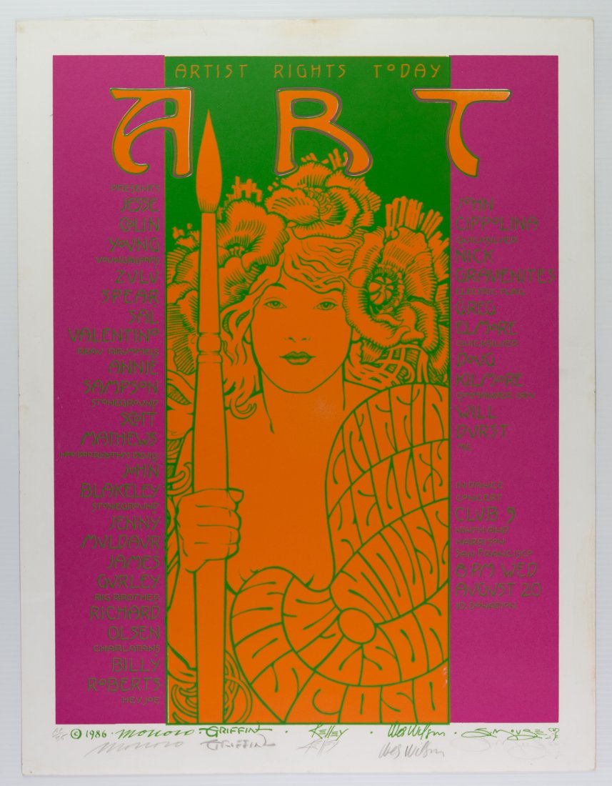 1986 A.R.T. Signed Big 5 Club 9 LmtEd Poster (1 of 2)