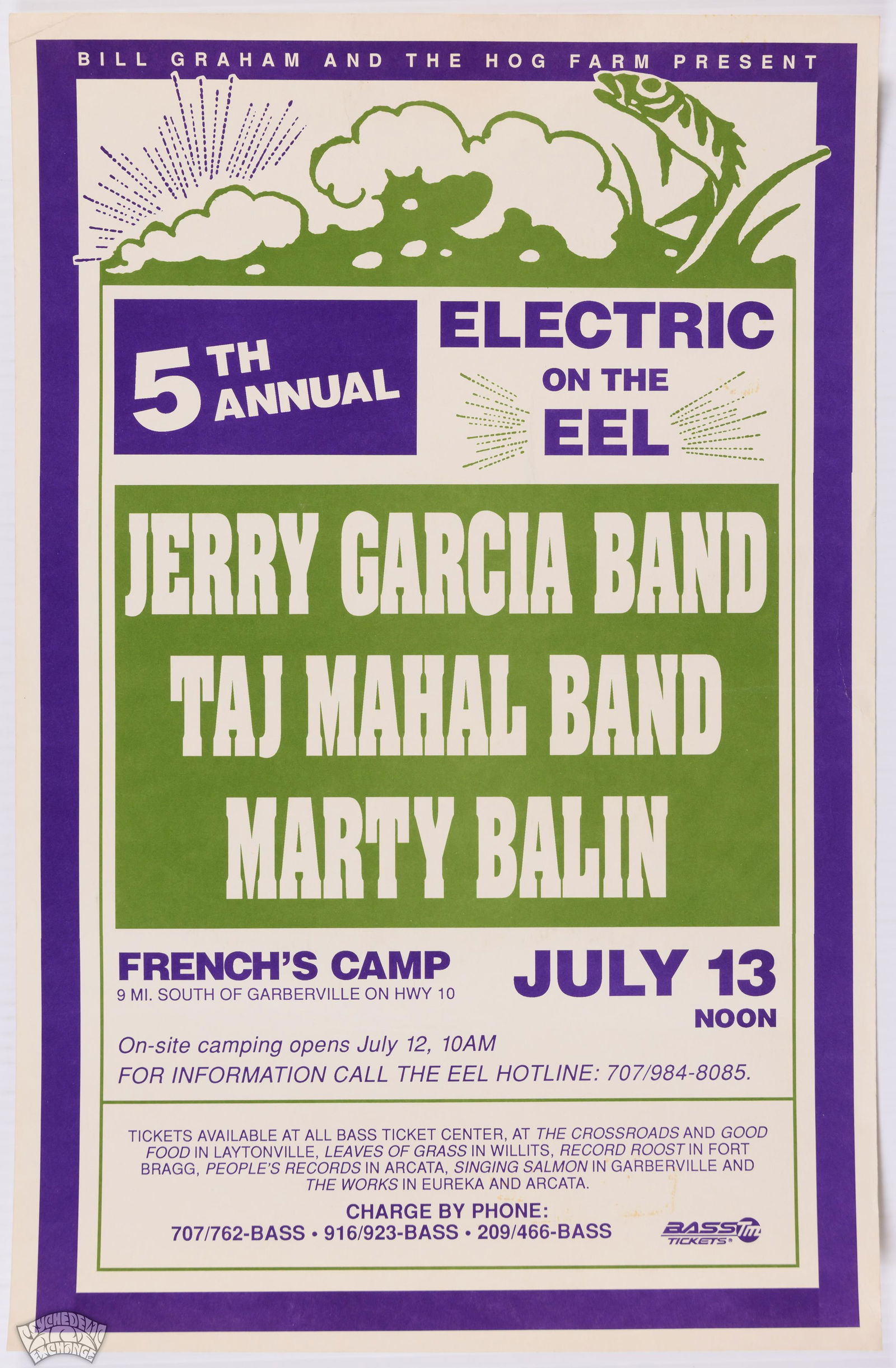 1991 Jerry Garcia Band Electric On The Eel Poster (1 of 2)