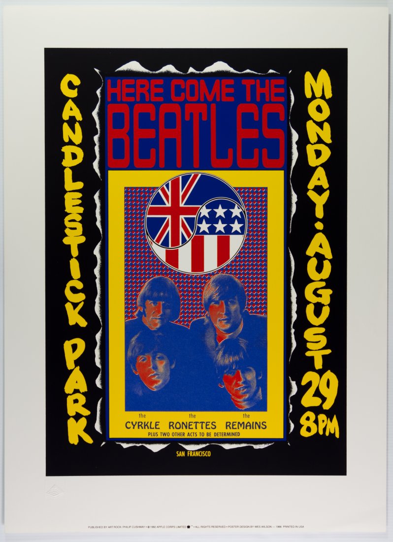 1992 Beatles Candlestick Artrock Reprint Poster (1 of 1)