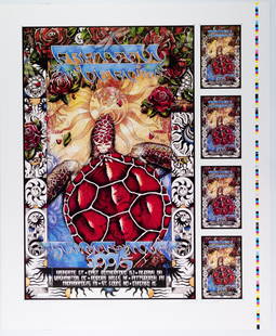 1995 Grateful Dead Summer Tour Uncut Signed AP Poster: Poster: PCL-062 Grateful Dead Summer Tour 95 Uncut Signed Artist Proof Grade: Near Mint 87 Bands/Bill: Grateful Dead Venue: Summer Tour North America