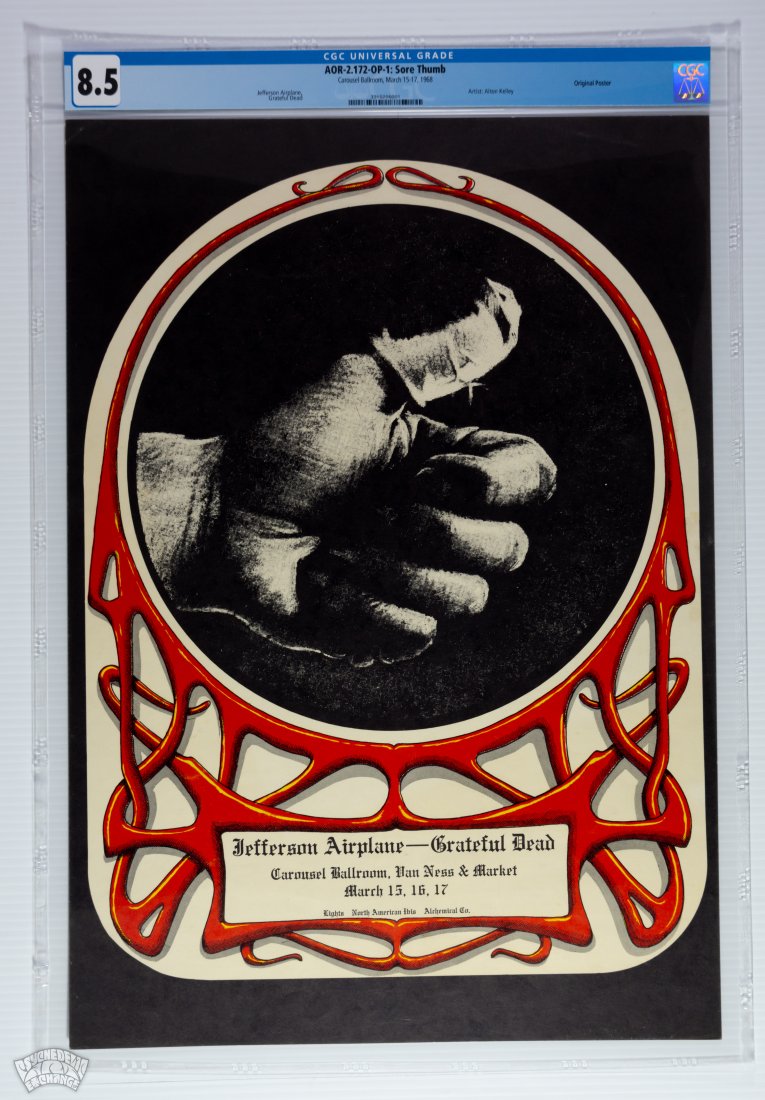 1968 AOR-2.172 Grateful Dead Carousel Poster CGC 8.5 (1 of 2)