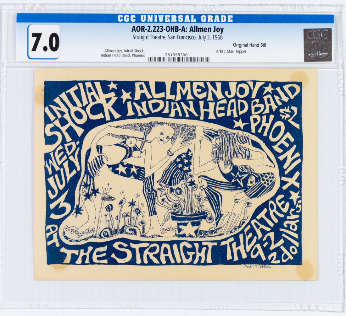 1967 AOR-2.223 Allmen Joy Straight Theater OHB CGC 7 (1 of 2)