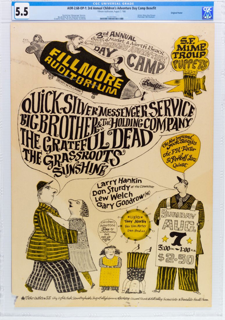 1966 AOR-2.68 Grateful Dead Fillmore Poster CGC 5.5 (1 of 2)