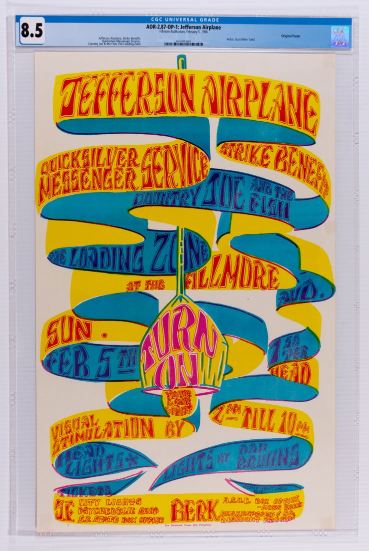 1966 AOR-2.87 Jefferson Airplane Fillmore OP CGC 8.5 (1 of 1)