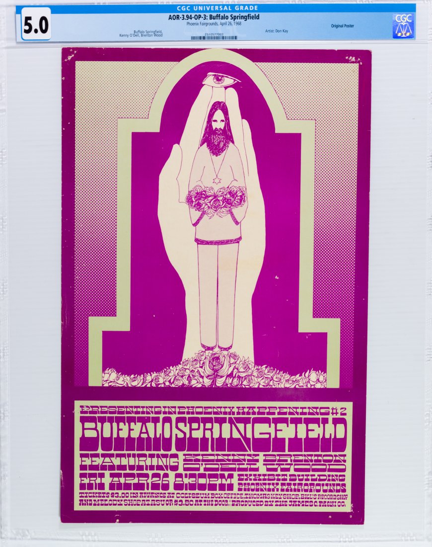 1968 AOR-3.94 Buffalo Springfield Phoenix OP CGC 5 (1 of 2)