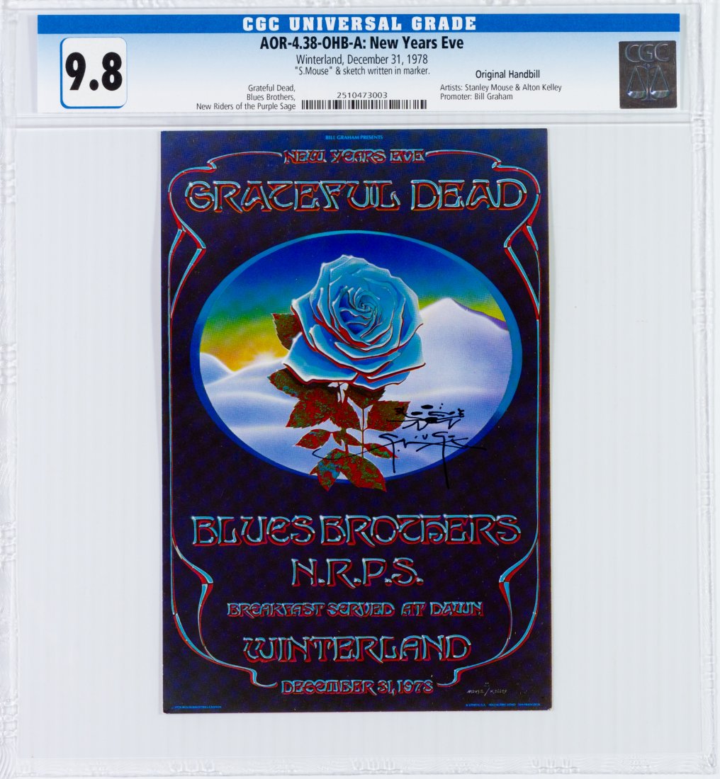 1978 AOR-4.38 Grateful Dead Winterland Handbill CGC 9.8 (1 of 2)