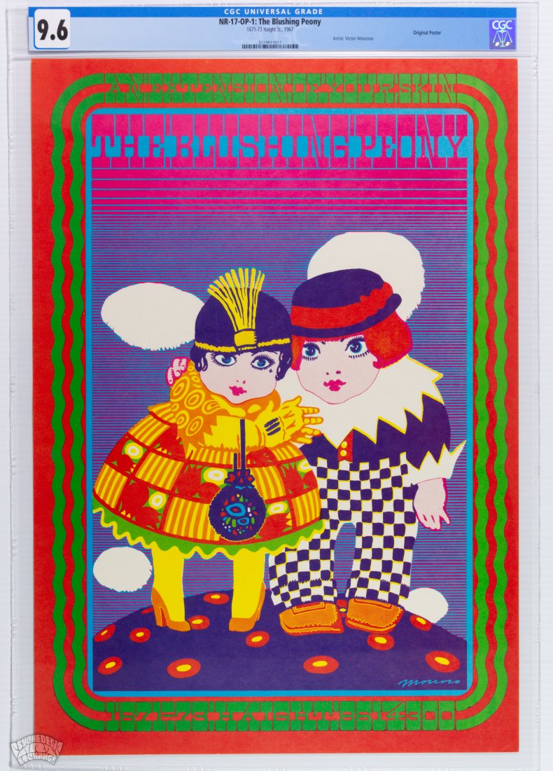 1967 NR-17 Blushing Peony MOSCOSO Store Poster CGC 9.6 (1 of 1)