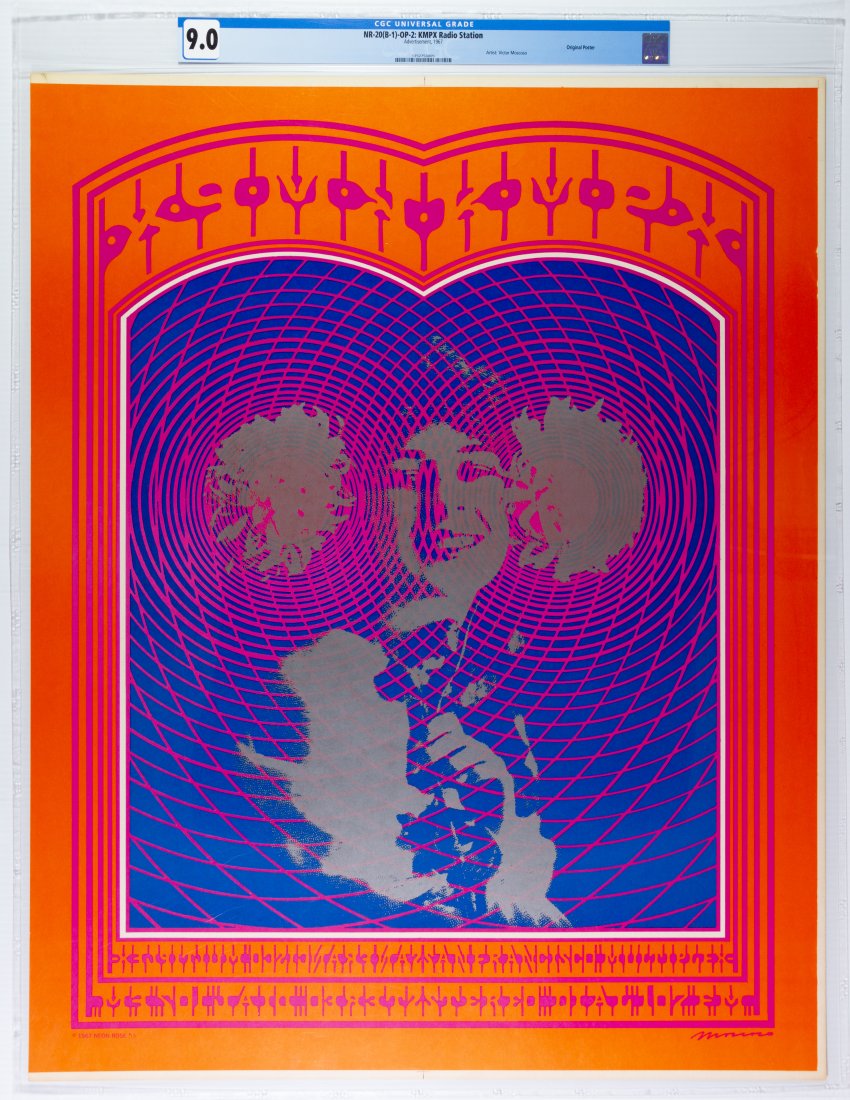 1967 NR-20  Kmpx Radio Station Poster CGC 9 (1 of 2)