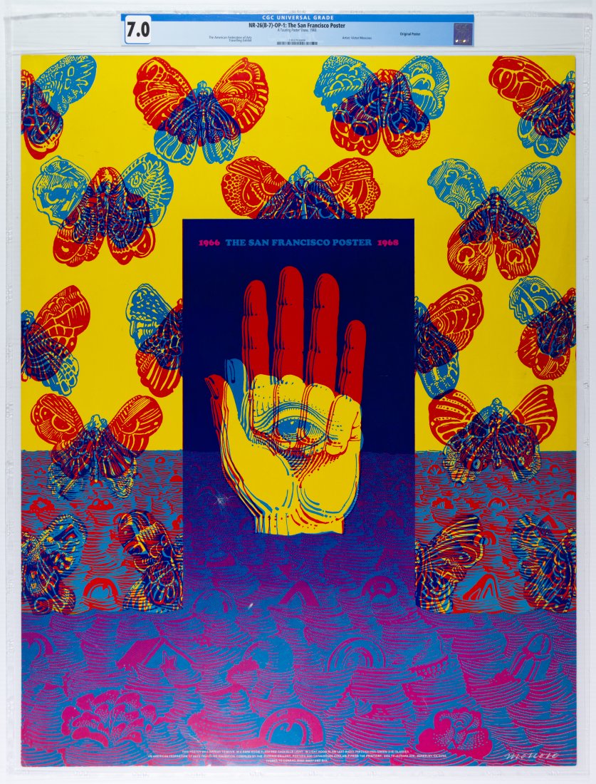 1968 NR-26 Moscoso Exhibit Poster CGC 7 (1 of 2)