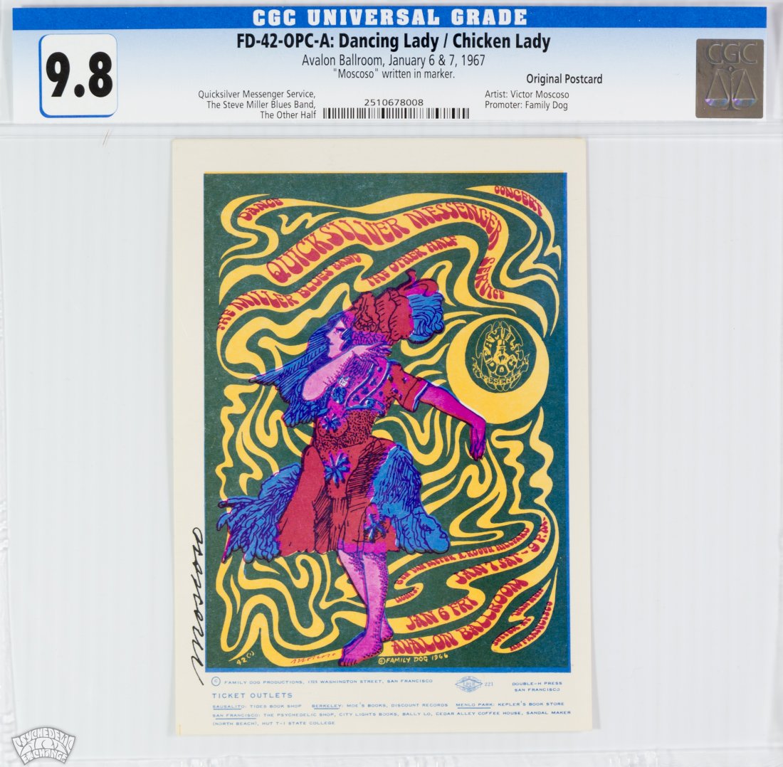 1967 FD-42 Quicksilver Steve Miller Avalon OPC CGC 9.8 (1 of 2)