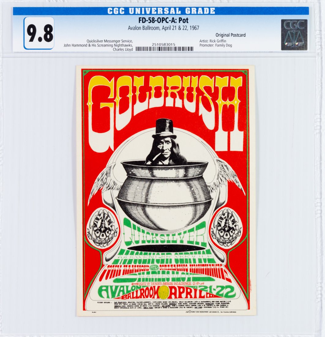 1967 FD-58 Gold Rush Avalon Postcard CGC 9.8 (1 of 2)
