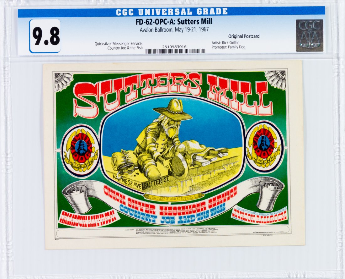 1967 FD-62 Quicksilver Messenger Avalon OPC CGC 9.8 (1 of 2)